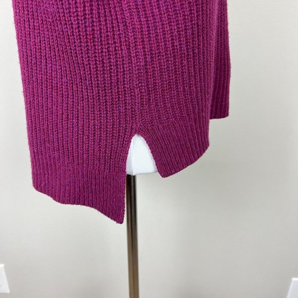 Eileen Fisher Sweater Womens XS Purple Yak Wool Turtleneck Long Sleeve Knit - Picture 5 of 9